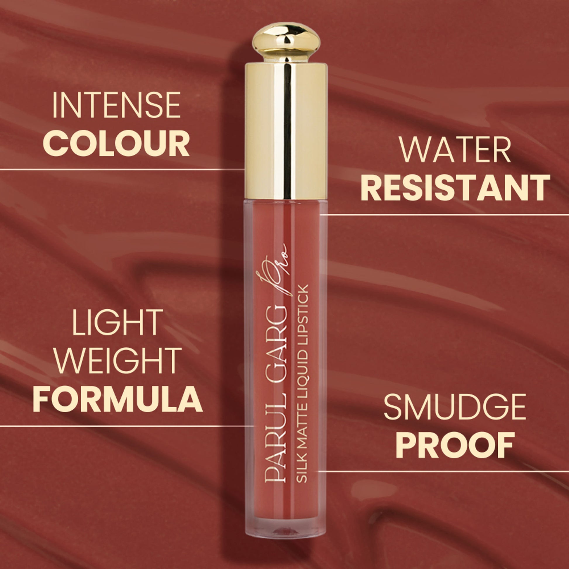 Parul Garg Beauty Silk Matte Liquid Lipstick, Long Lasting & Transfer-Proof - Fire Lily 02