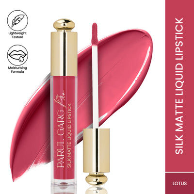 Parul Garg Beauty Silk Matte Liquid Lipstick, Long Lasting & Transfer-Proof - Lotus 17