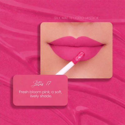 Parul Garg Beauty Silk Matte Liquid Lipstick, Long Lasting & Transfer-Proof - Lotus 17