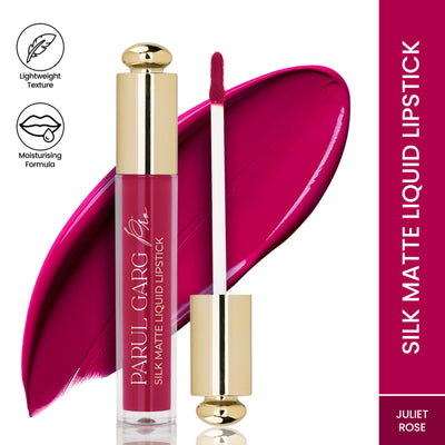 Parul Garg Beauty Silk Matte Liquid Lipstick, Long Lasting & Transfer-Proof - Juliet Rose 09