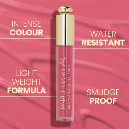 Parul Garg Beauty Silk Matte Liquid Lipstick, Long Lasting & Transfer-Proof - Iris 14