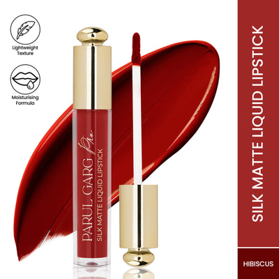 Parul Garg Beauty Silk Matte Liquid Lipstick, Long Lasting & Transfer-Proof - Hibiscus 01