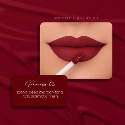 Parul Garg Beauty Silk Matte Liquid Lipstick, Long Lasting & Transfer-Proof - Primrose 05