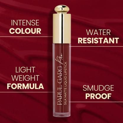 Parul Garg Beauty Silk Matte Liquid Lipstick, Long Lasting & Transfer-Proof - Primrose 05