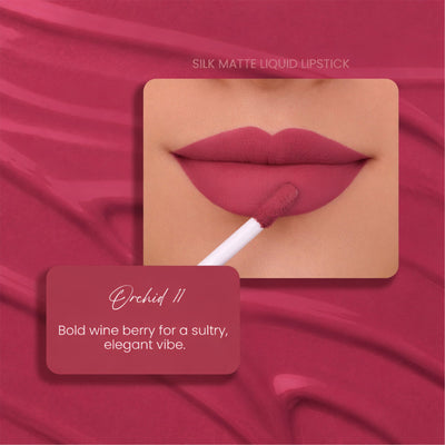 Parul Garg Beauty Silk Matte Liquid Lipstick, Long Lasting & Transfer-Proof - Orchid 11