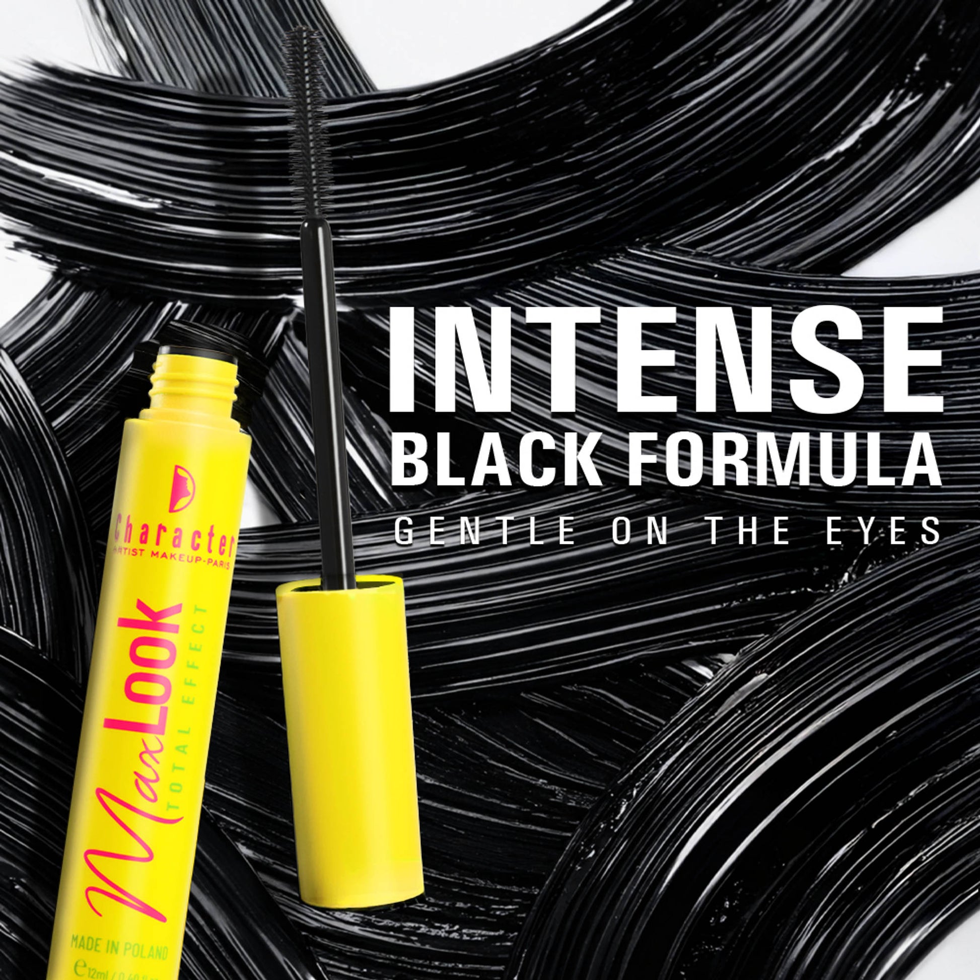 Character Max Look Total Effect Mascara, Smudgeproof, Waterproof, Lasts Upto 24 Hrs - CMT001