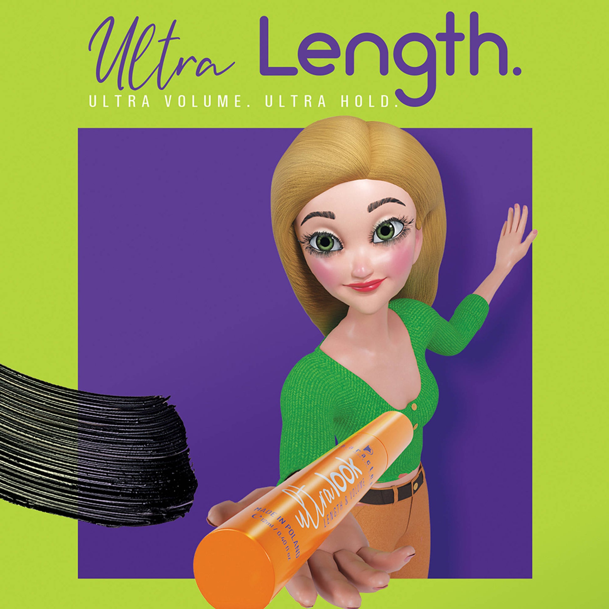 Character Ultra Look Length & Volume Mascara -CUV001