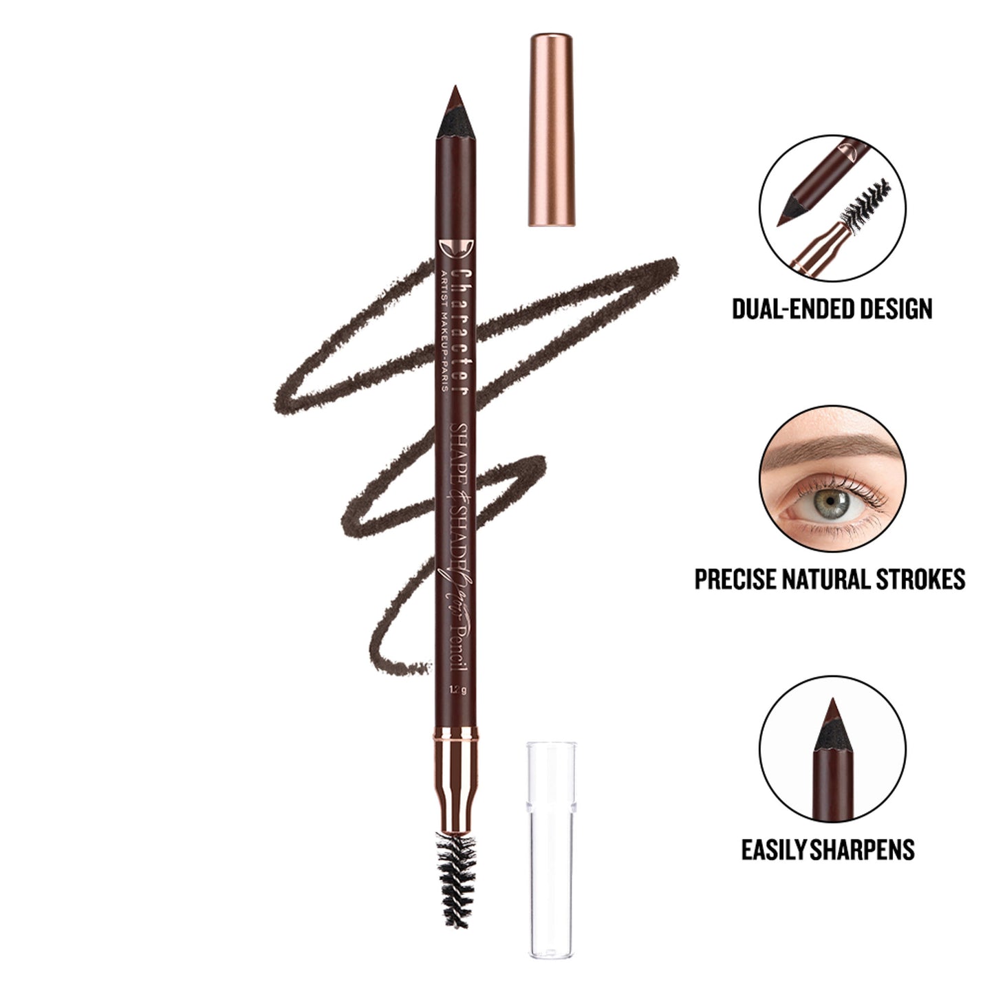 Character Shape & Shade Brow Pencil - Brown