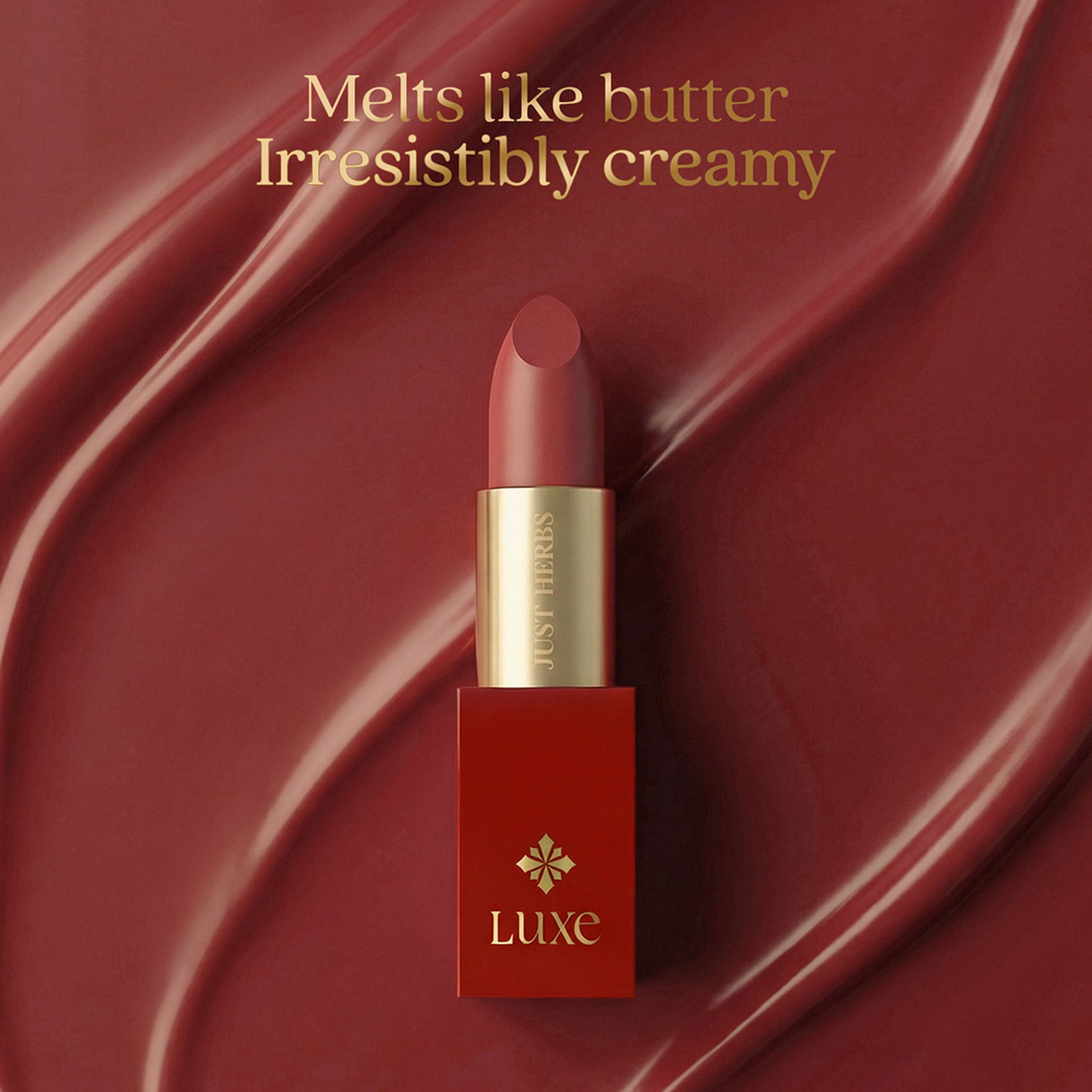 Just Herbs Luxe Satin Melt High Shine Lipstick - 10 Cocoa Mirage