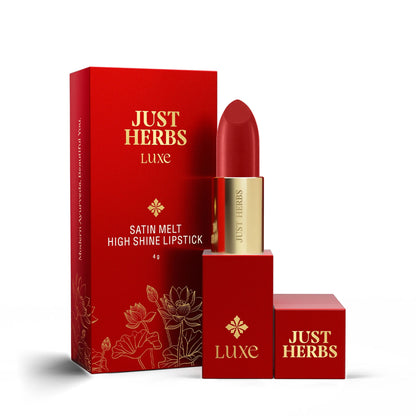 Just Herbs Luxe Satin Melt High Shine Lipstick - 08 Mocha Glow