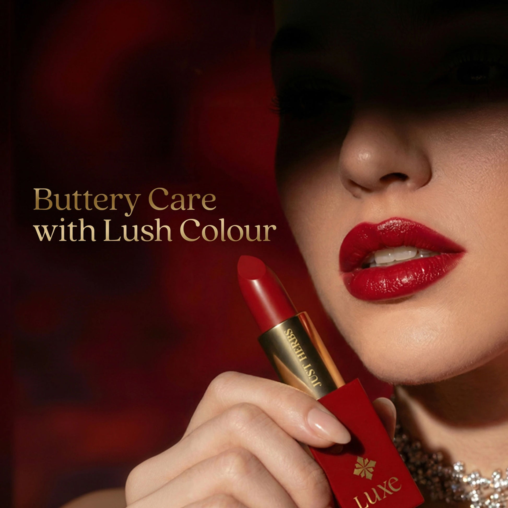 Just Herbs Luxe Satin Melt High Shine Lipstick - 07 Midnight Rouge