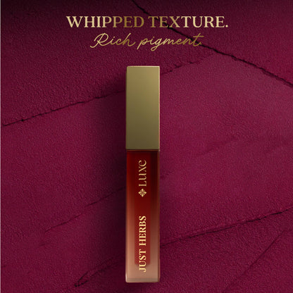 Just Herbs Luxe Dream Muse Mousse Liquid Lipstick - 09 Enchanted Plum