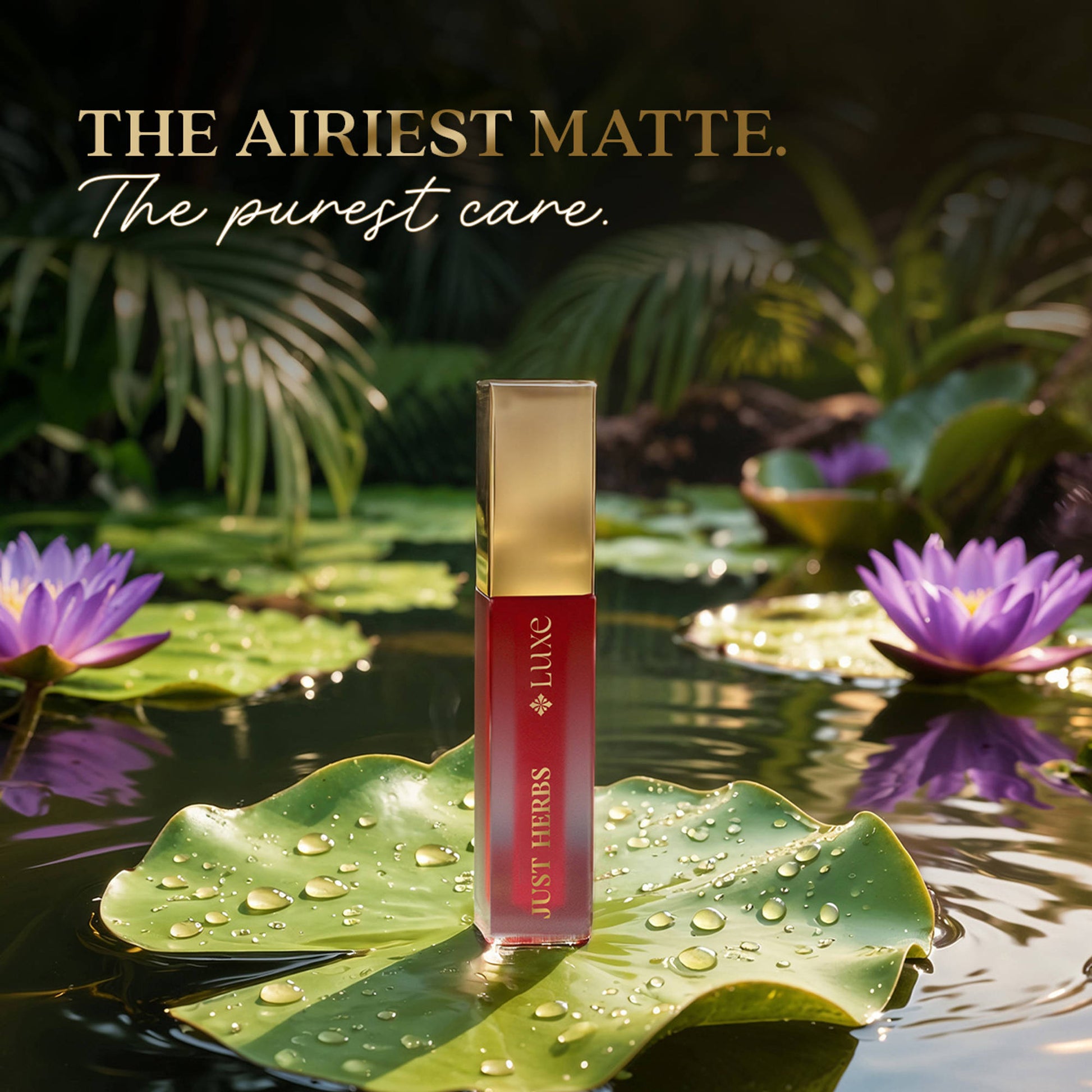 Just Herbs Luxe Dream Muse Mousse Liquid Lipstick - 08 Maroon Desire