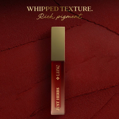 Just Herbs Luxe Dream Muse Mousse Liquid Lipstick - 08 Maroon Desire