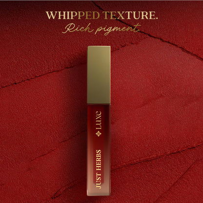 Just Herbs Luxe Dream Muse Mousse Liquid Lipstick - 07 Ruby Rule
