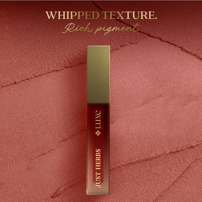 Just Herbs Luxe Dream Muse Mousse Liquid Lipstick - 06 Peach Symphony