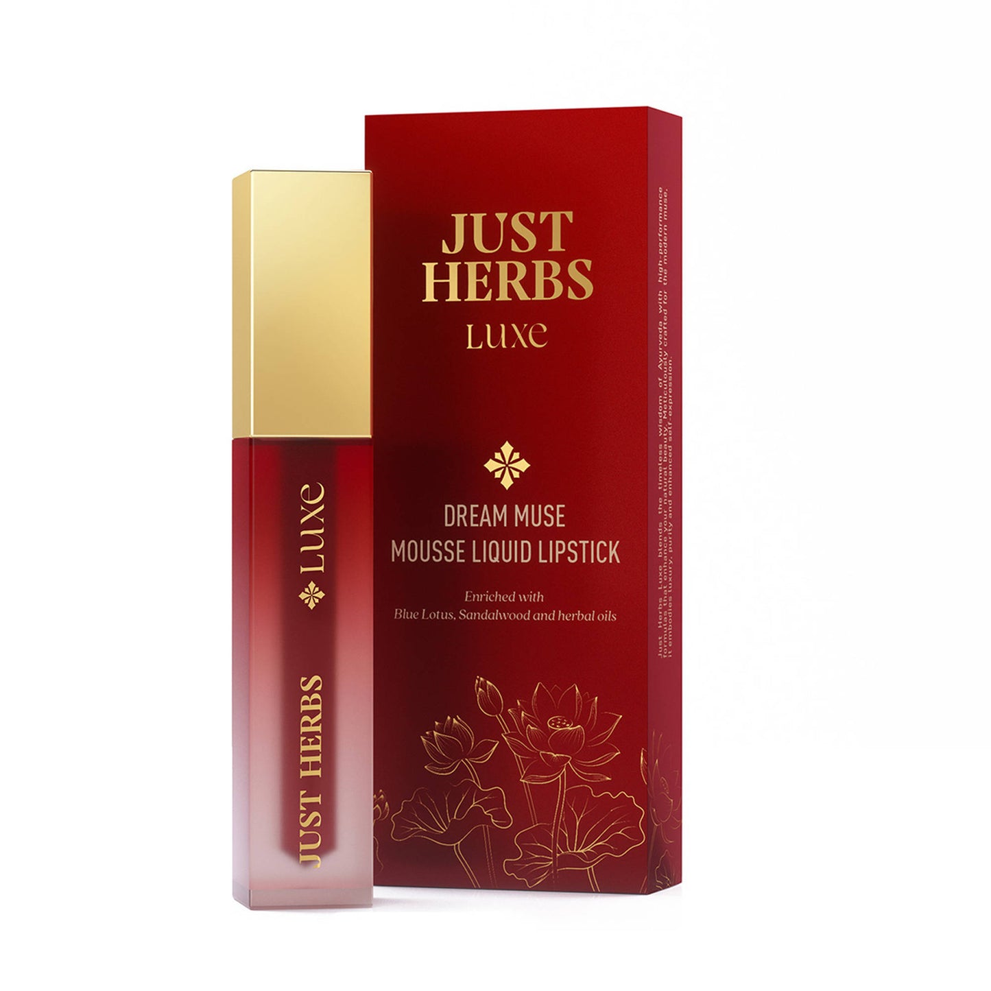 Just Herbs Luxe Dream Muse Mousse Liquid Lipstick - 02 Magenta Whirl
