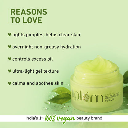 Plum Green Tea Renewed Clarity Night Gel Mini