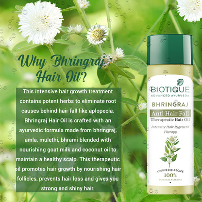 Biotique Bio Bhringraj Therapeutic Oil For Falling Hair