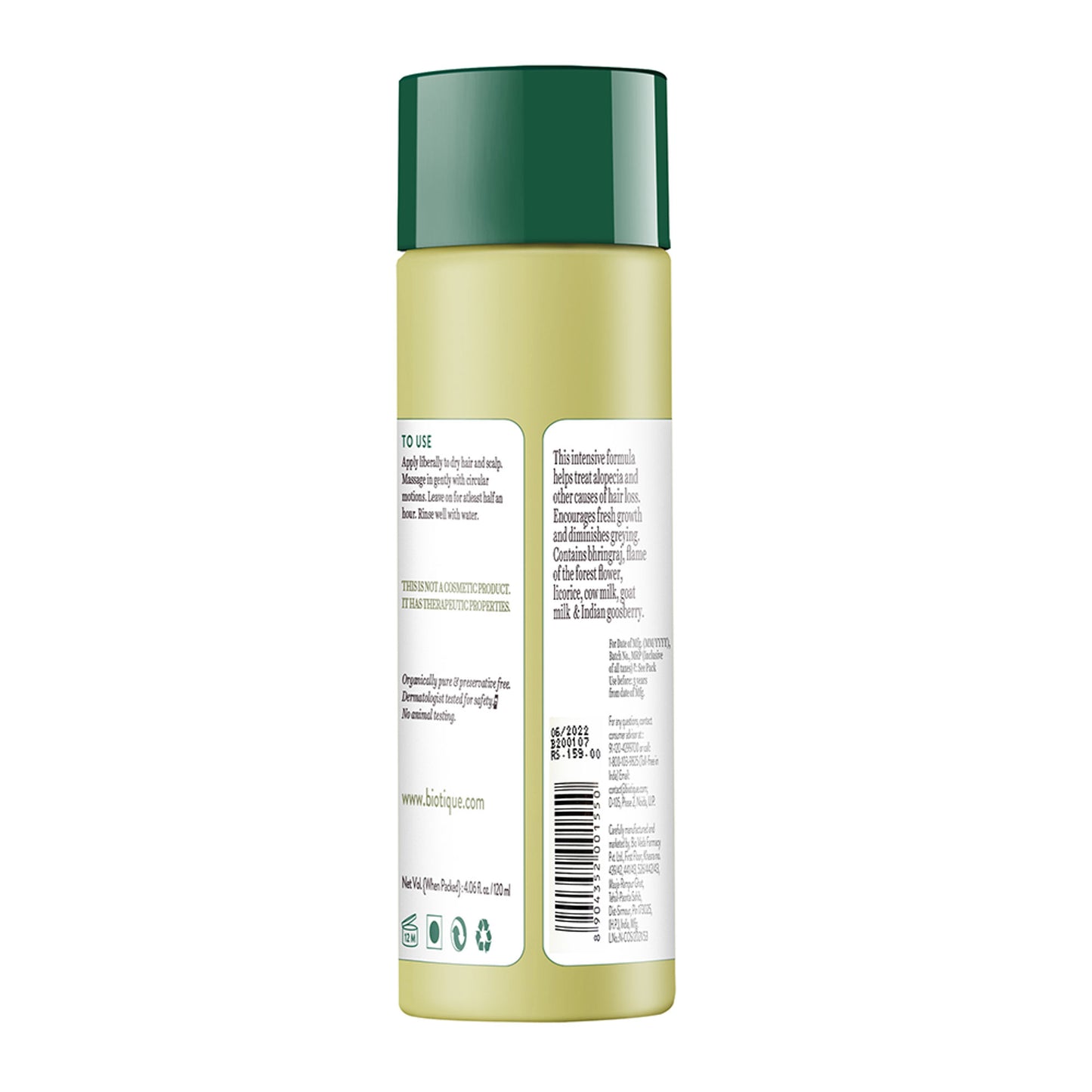 Biotique Bio Bhringraj Therapeutic Oil For Falling Hair