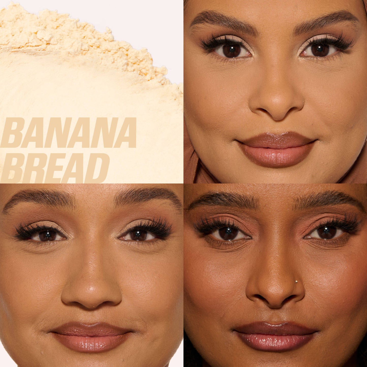 Huda Beauty Mini Easy Baby Bake Loose Baking & Setting Powder - Cherry Blossom - Banana Bread