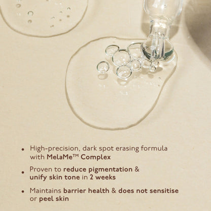 Asaya Advanced Dark Spot Pigmentation Face Serum for Men & Women with MelaMe Complex & Niacinamide