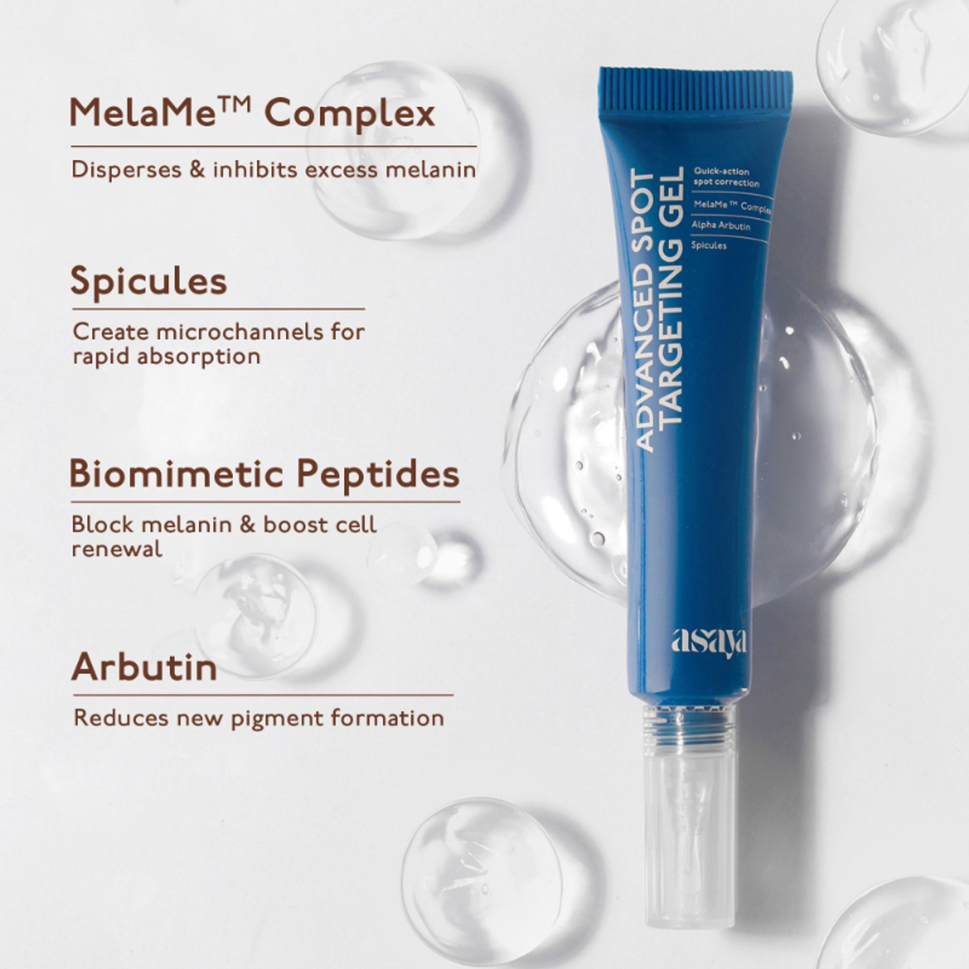 Asaya Advanced Dark Spot Gel for Pigmentation Acne Marks with MelaMe & Alpha Arbutin All Skin Type