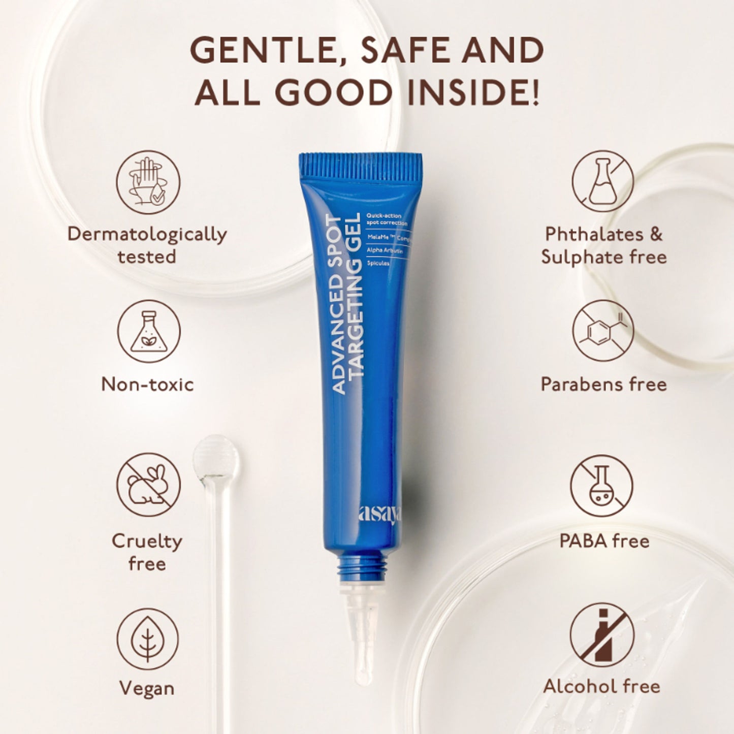Asaya Advanced Dark Spot Gel for Pigmentation Acne Marks with MelaMe & Alpha Arbutin All Skin Type