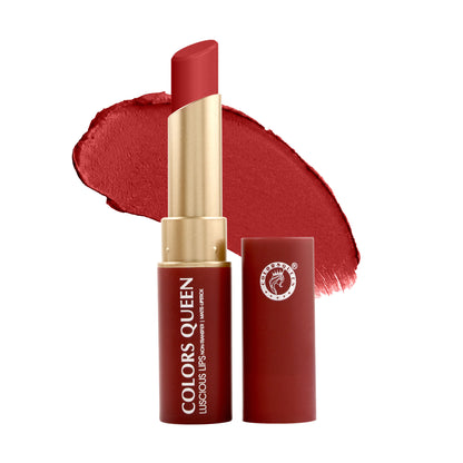 Colors Queen Luscious Lips Non Transfer Matte Lipstick - 01 Red Aurora