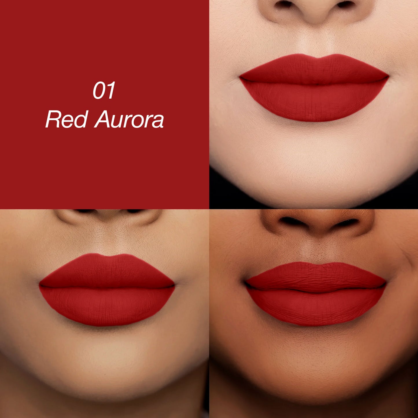 Colors Queen Luscious Lips Non Transfer Matte Lipstick - 01 Red Aurora