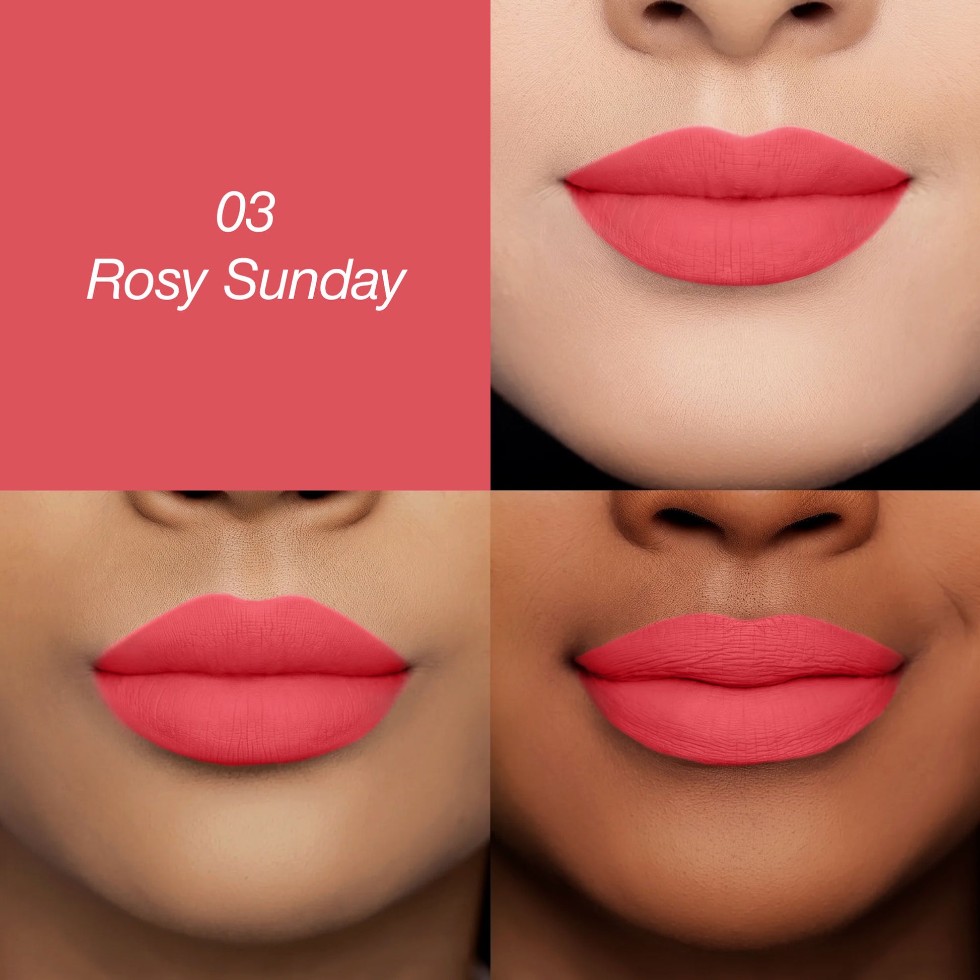 Colors Queen Luscious Lips Non Transfer Matte Lipstick - 03 Rosy Sunday