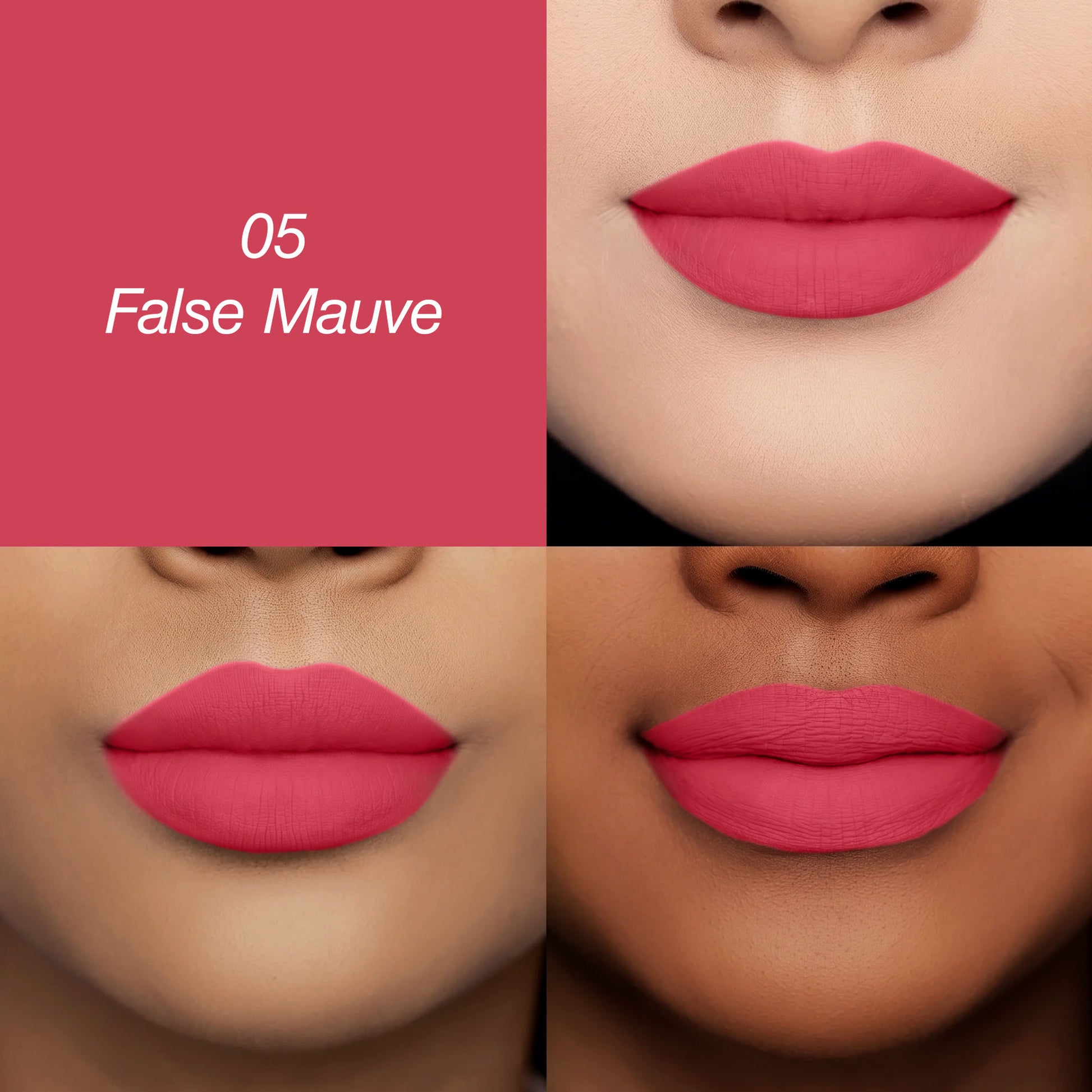 Colors Queen Luscious Lips Non Transfer Matte Lipstick - 05 False Mauve