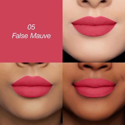 Colors Queen Luscious Lips Non Transfer Matte Lipstick - 05 False Mauve