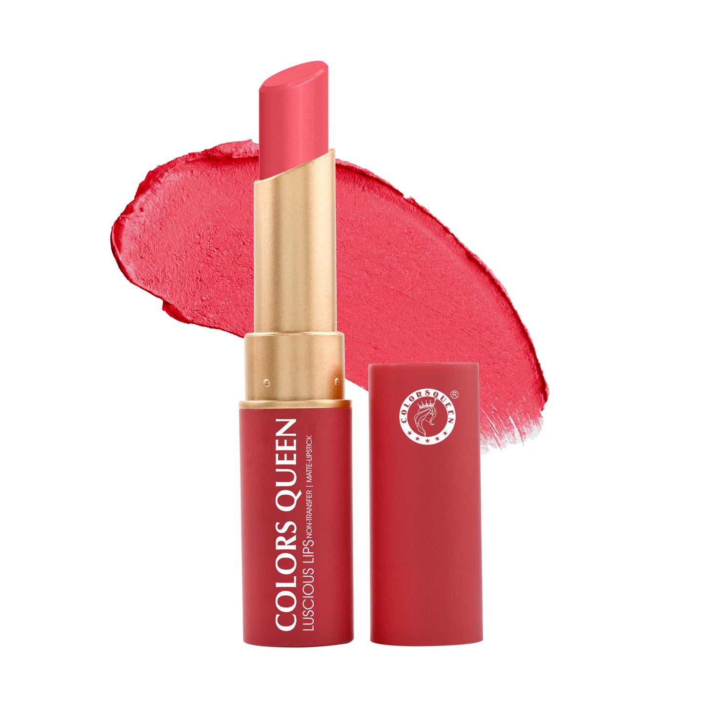 Colors Queen Luscious Lips Non Transfer Matte Lipstick - 07 Brink Of Pink