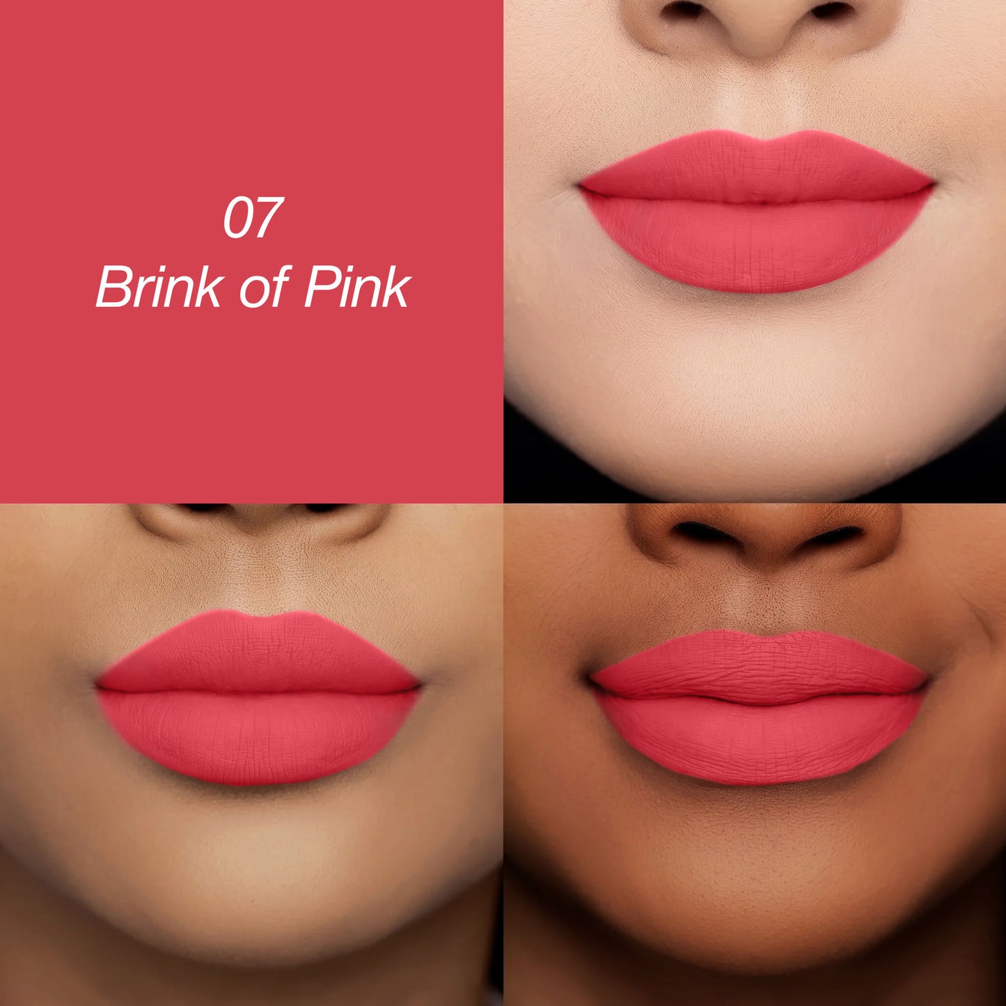 Colors Queen Luscious Lips Non Transfer Matte Lipstick - 07 Brink Of Pink