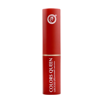 Colors Queen Luscious Lips Non Transfer Matte Lipstick - 08 Red Coat
