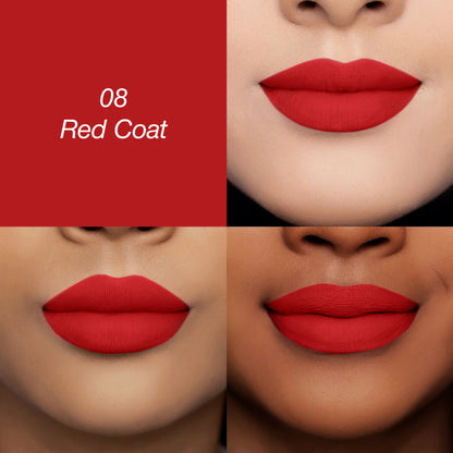 Colors Queen Luscious Lips Non Transfer Matte Lipstick - 08 Red Coat