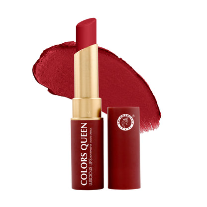 Colors Queen Luscious Lips Non Transfer Matte Lipstick - 10 Red Rebel