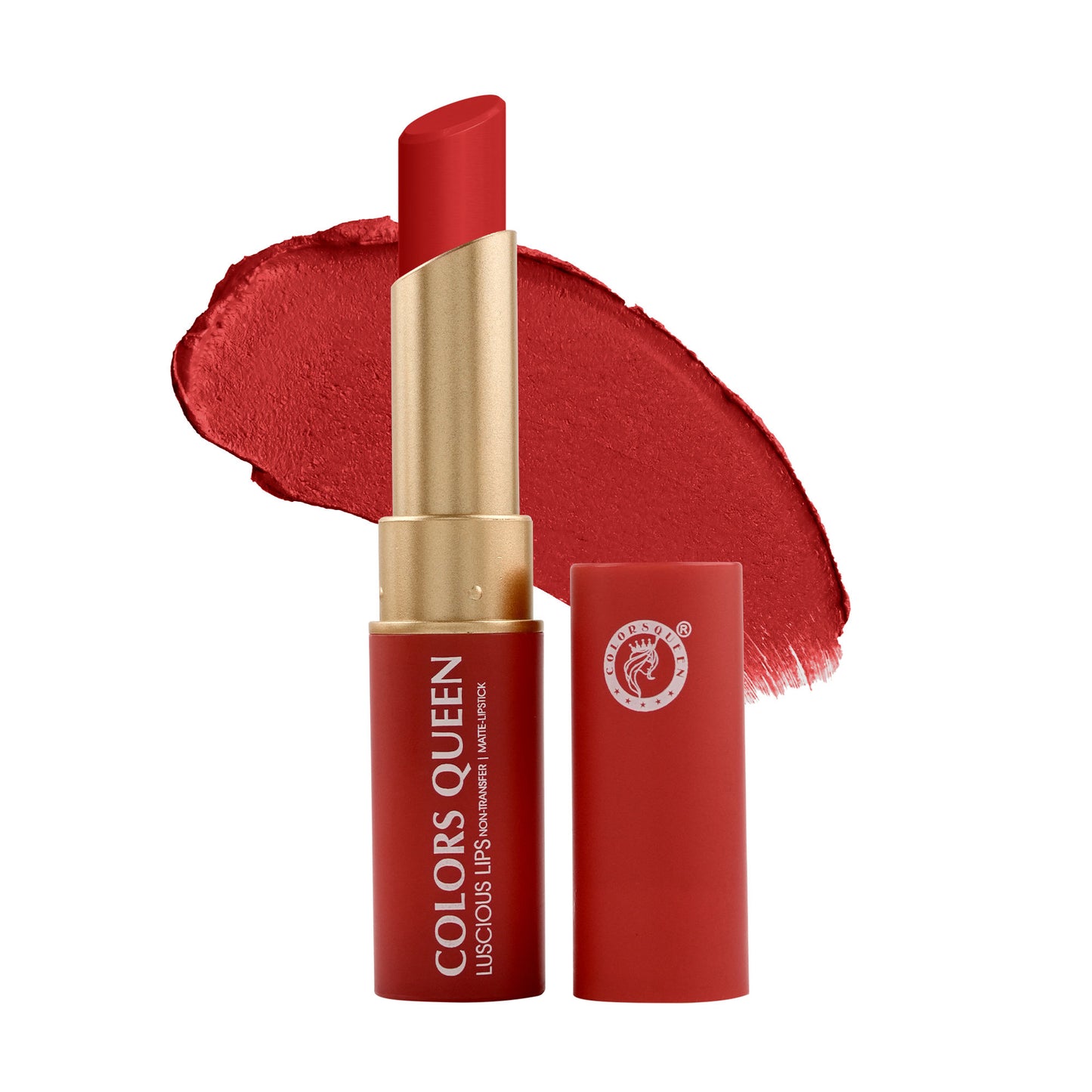 Colors Queen Luscious Lips Non Transfer Matte Lipstick - 11 Chilli Red