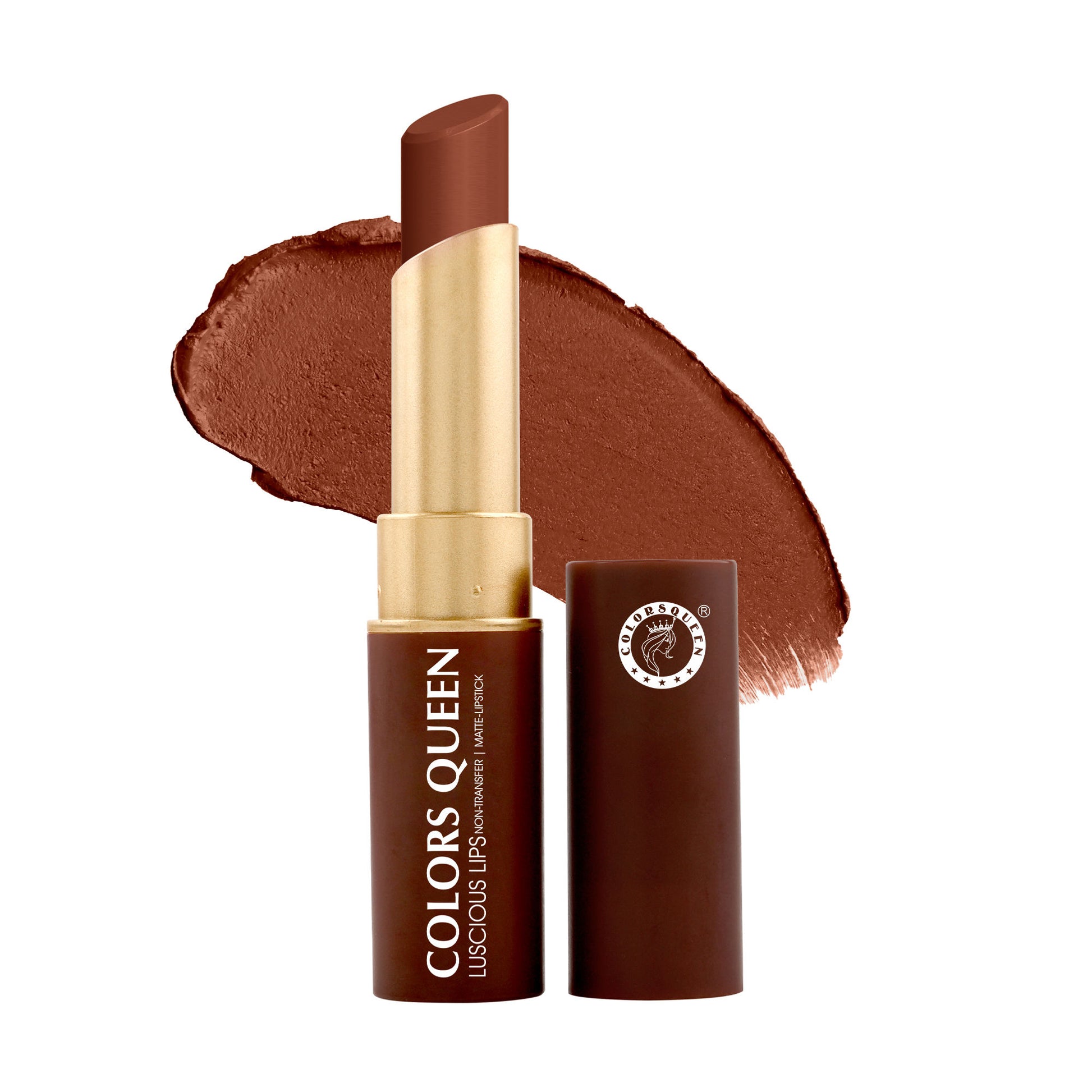 Colors Queen Luscious Lips Non Transfer Matte Lipstick - 15 Coffee Commando