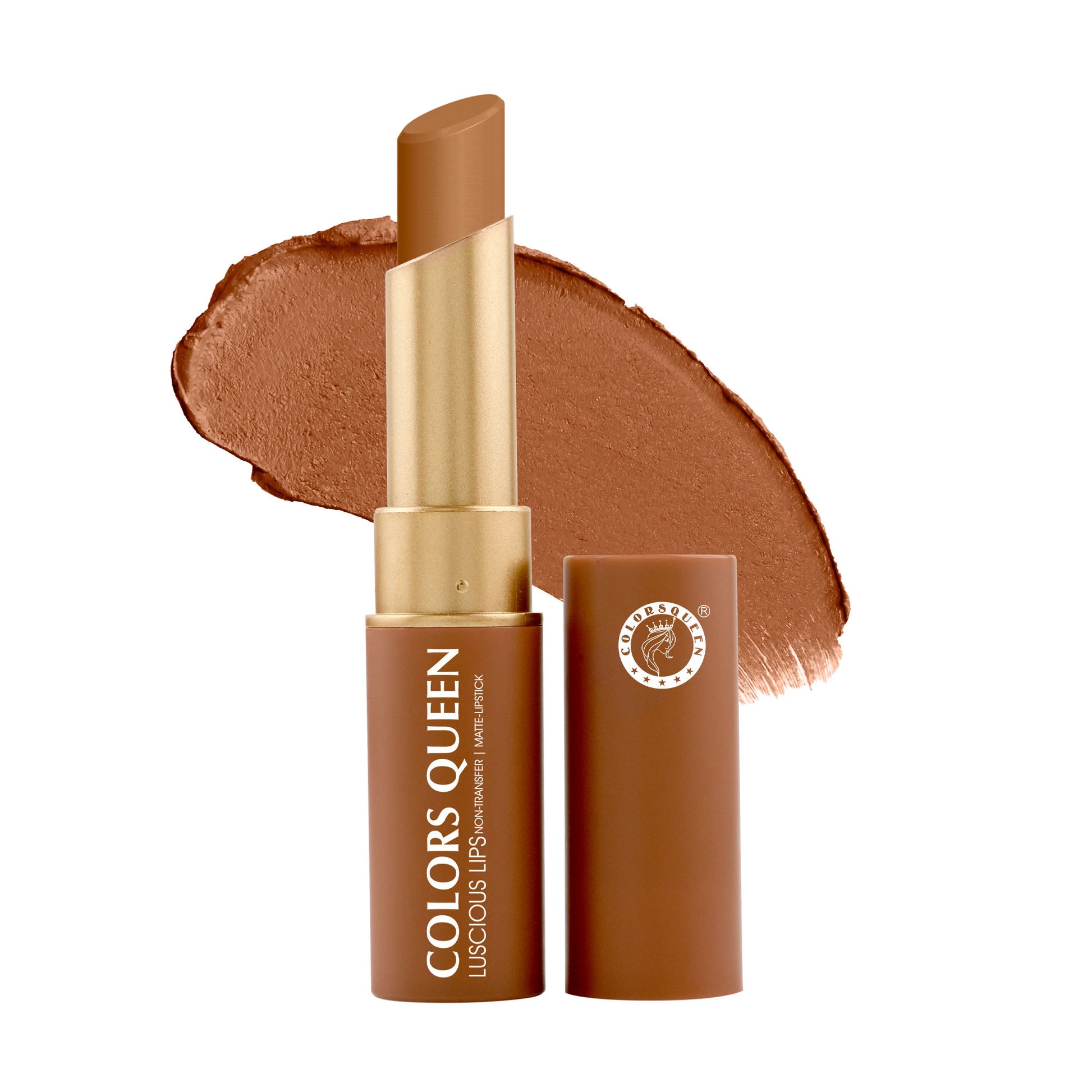 Colors Queen Luscious Lips Non Transfer Matte Lipstick - 18 Brunch Nude