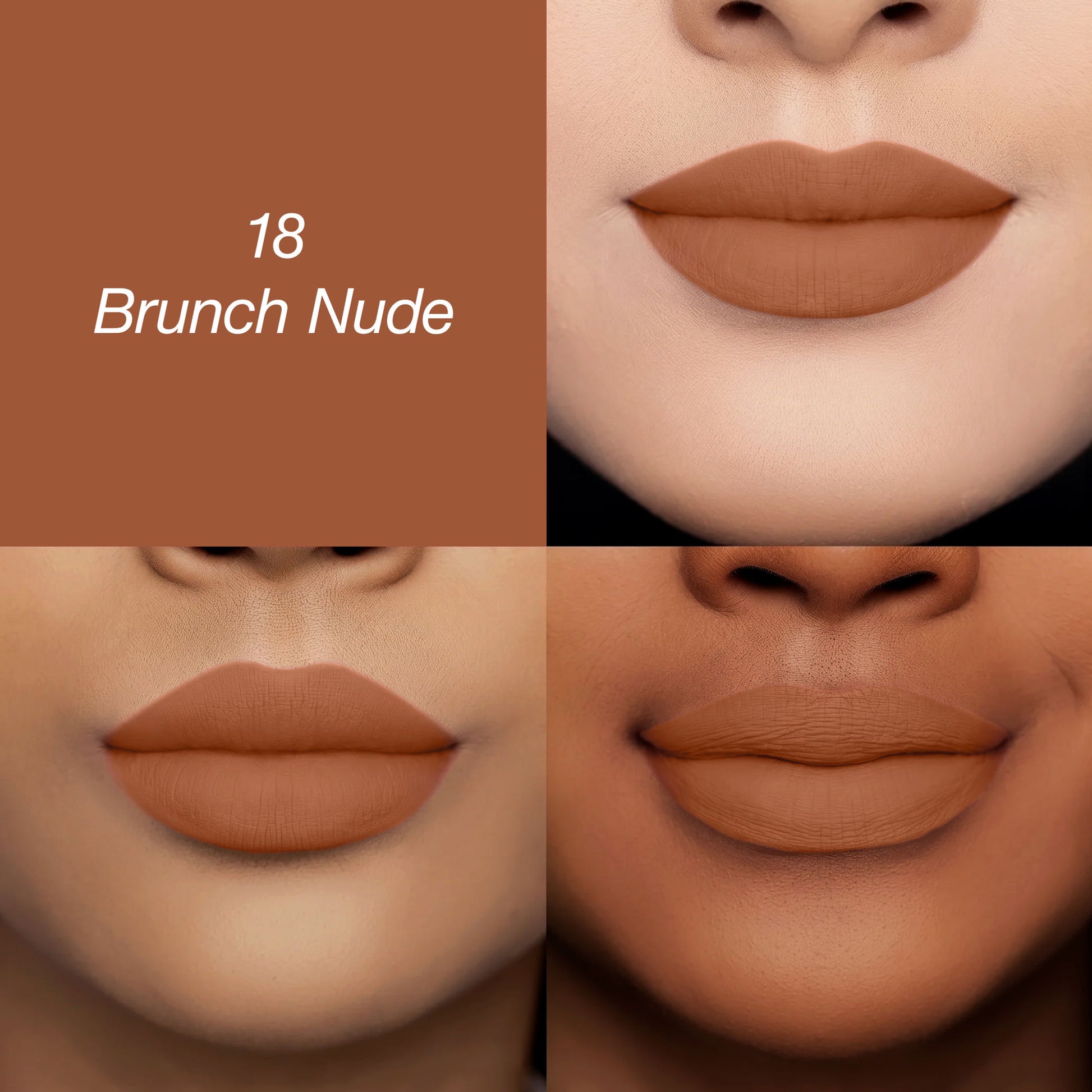 Colors Queen Luscious Lips Non Transfer Matte Lipstick - 18 Brunch Nude