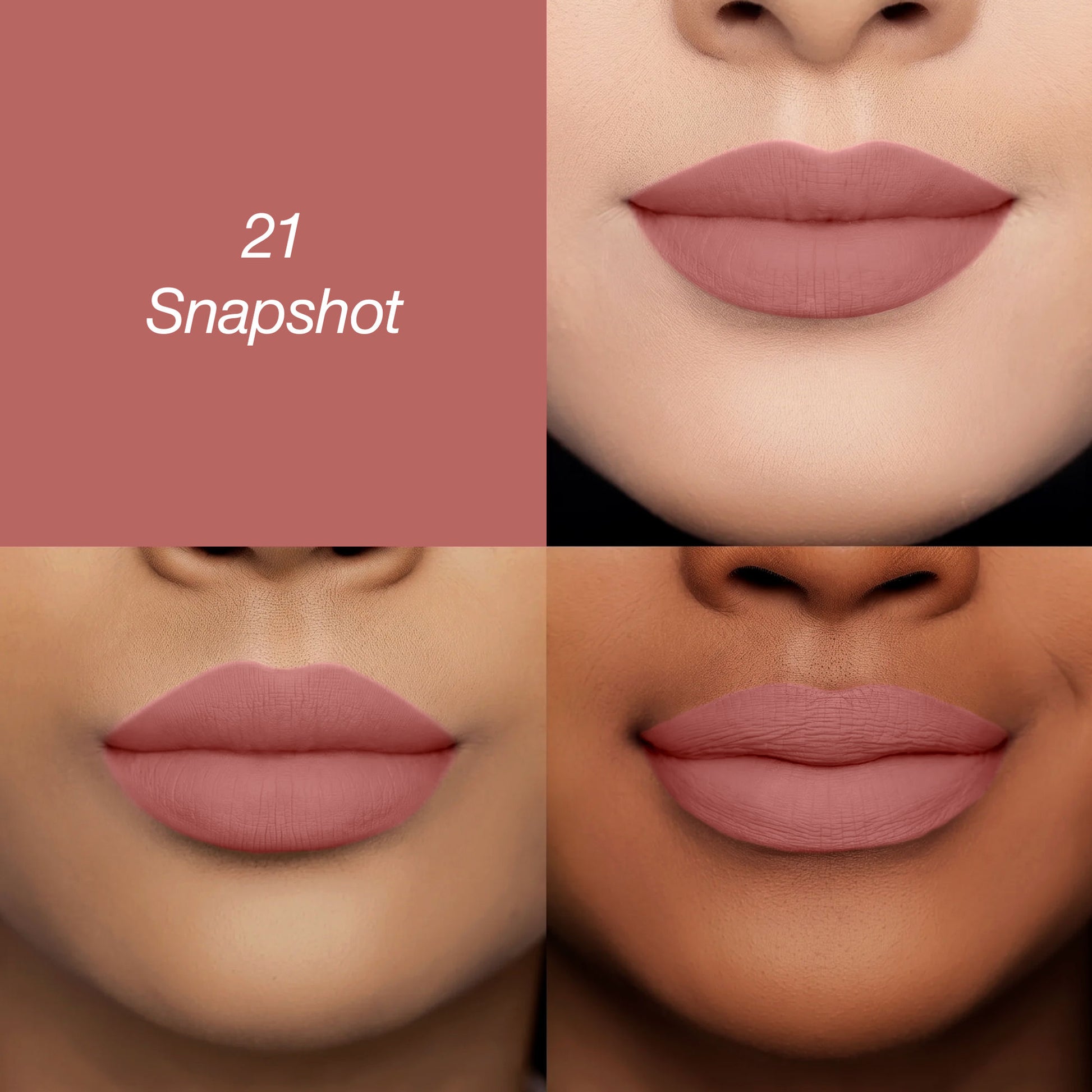 Colors Queen Luscious Lips Non Transfer Matte Lipstick - 21 Snapshot