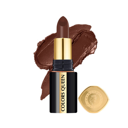 Colors Queen Luxury Matte Non Transfer Lipstick - 05 Cappuccino
