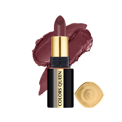 Colors Queen Luxury Matte Non Transfer Lipstick - 08 Bronze