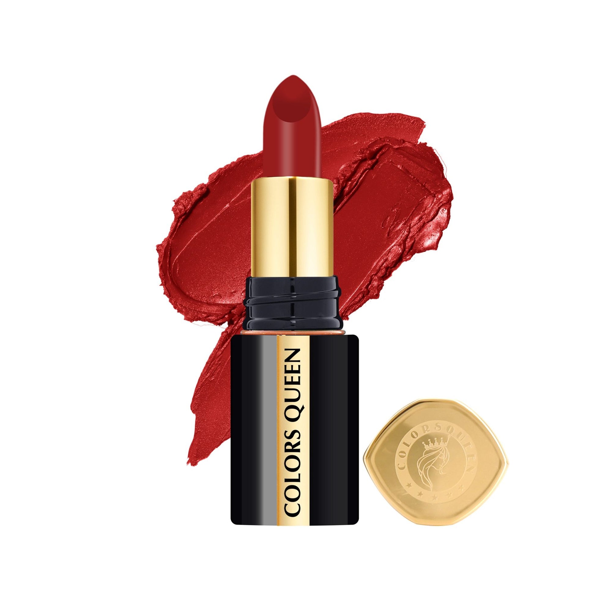 Colors Queen Luxury Matte Non Transfer Lipstick - 10 Red Coat