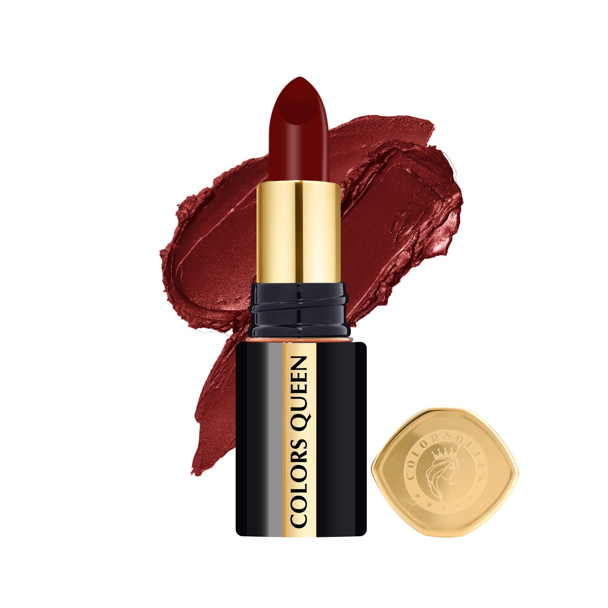 Colors Queen Luxury Matte Non Transfer Lipstick - 11 Royal Rust Maroon