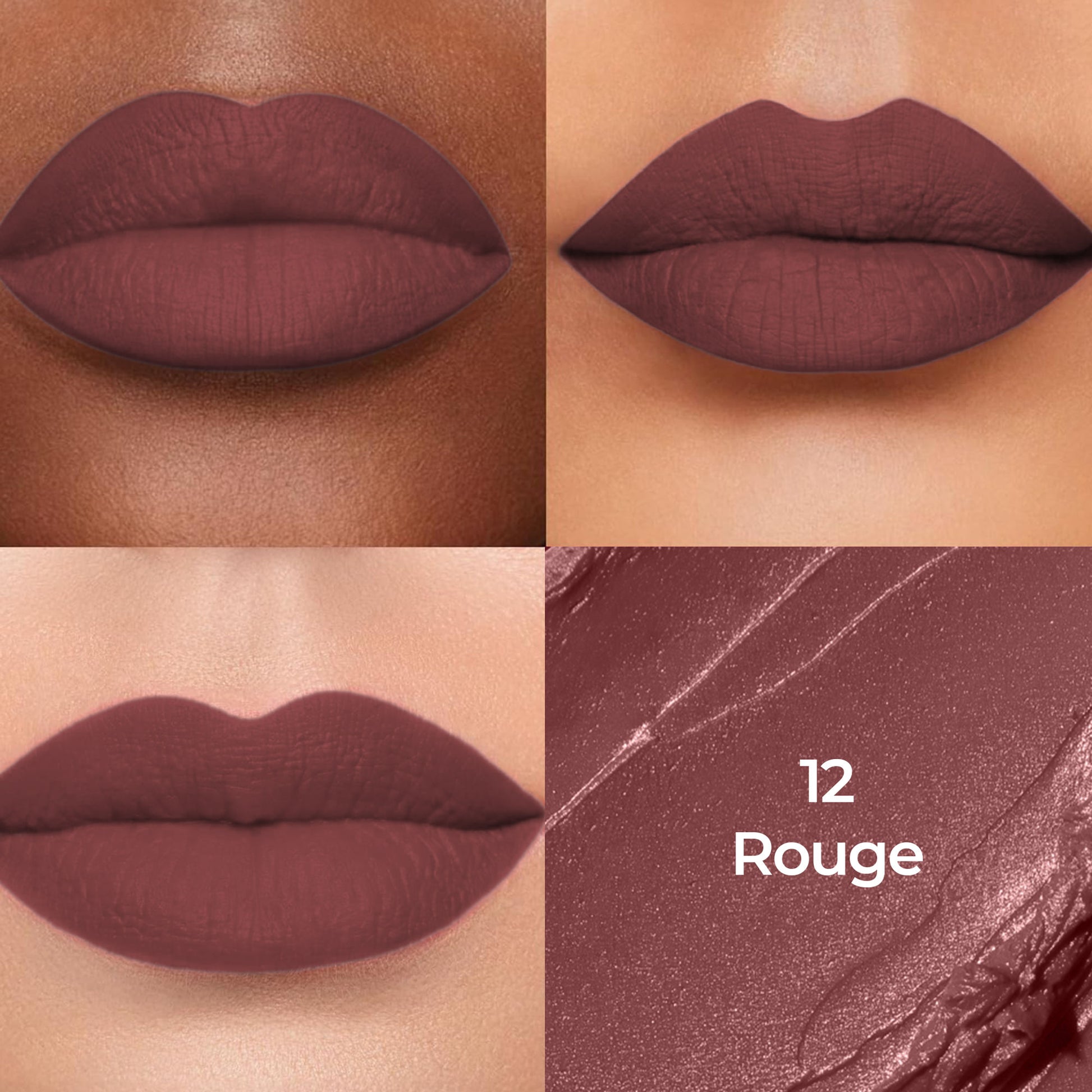 Colors Queen Luxury Matte Non Transfer Lipstick - 12 Rouge