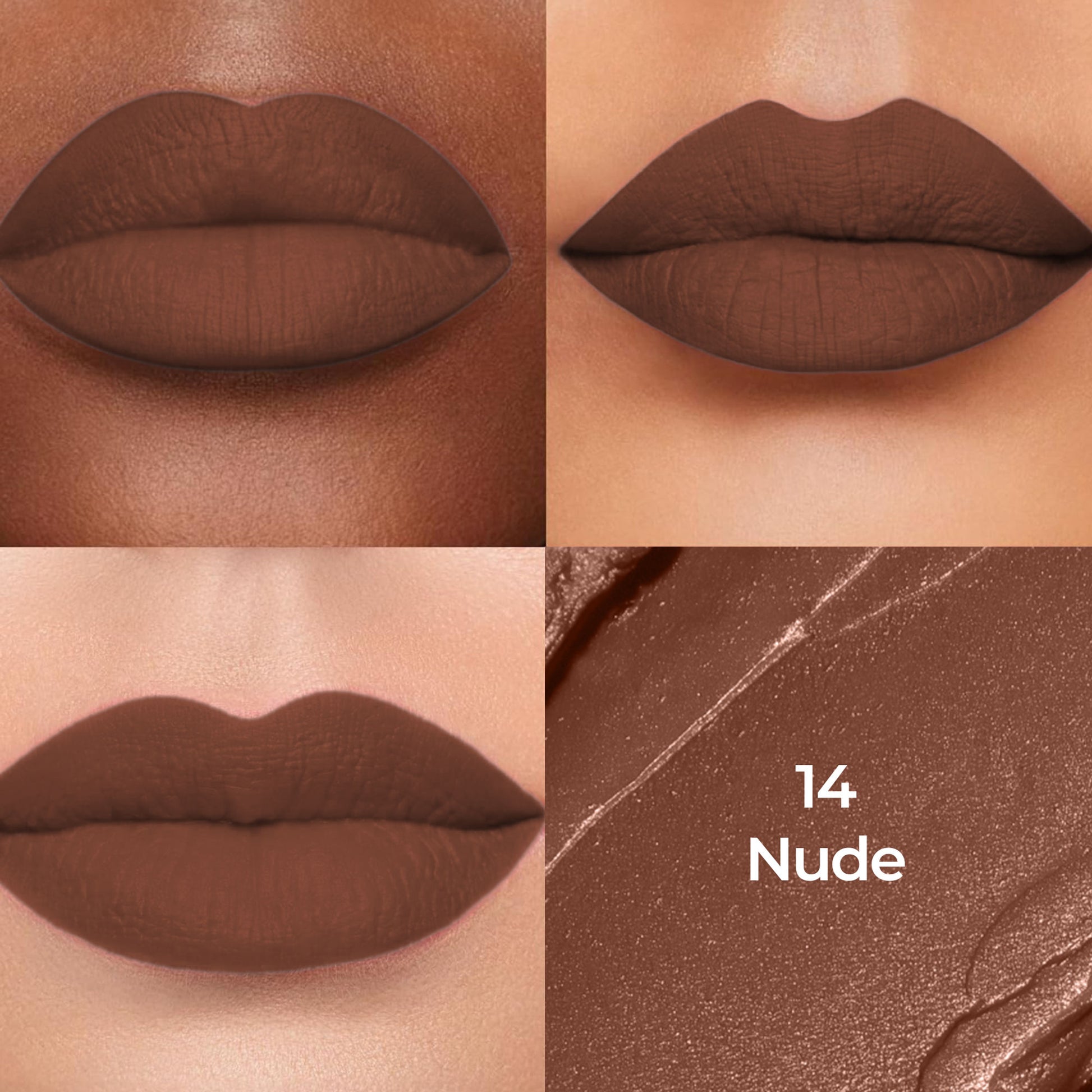 Colors Queen Luxury Matte Non Transfer Lipstick - 14 Nude