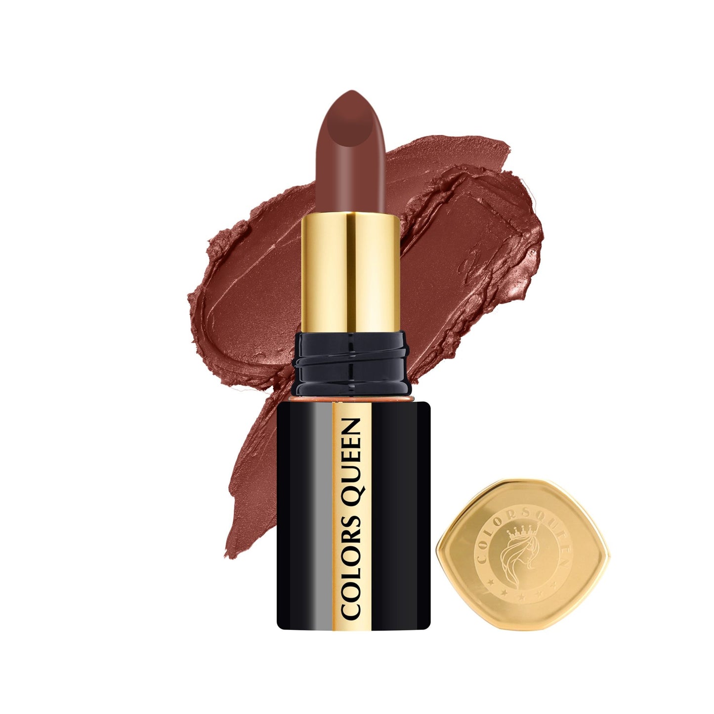 Colors Queen Luxury Matte Non Transfer Lipstick - 16 Coffee Commando
